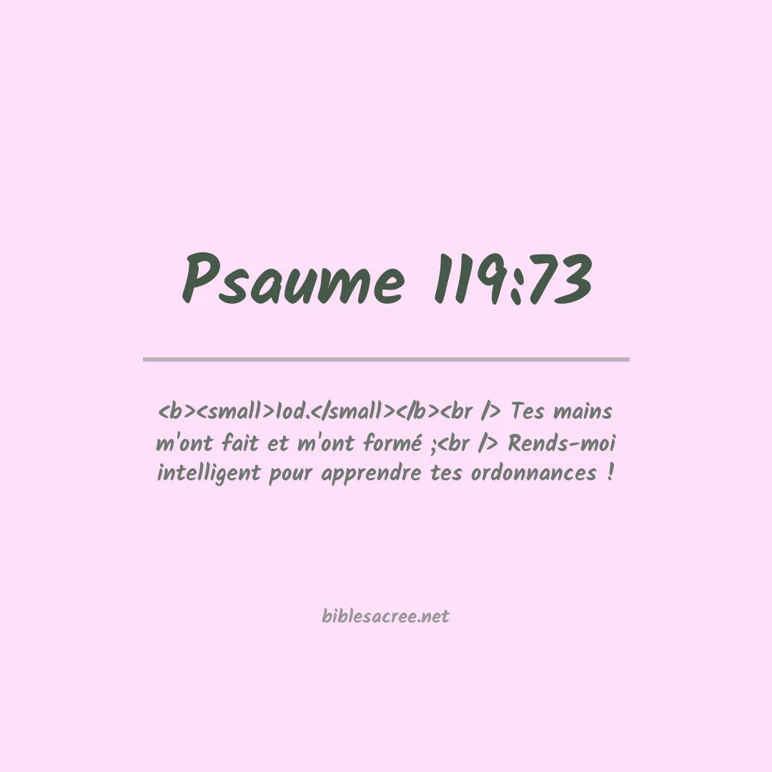 Psaume - 119:73