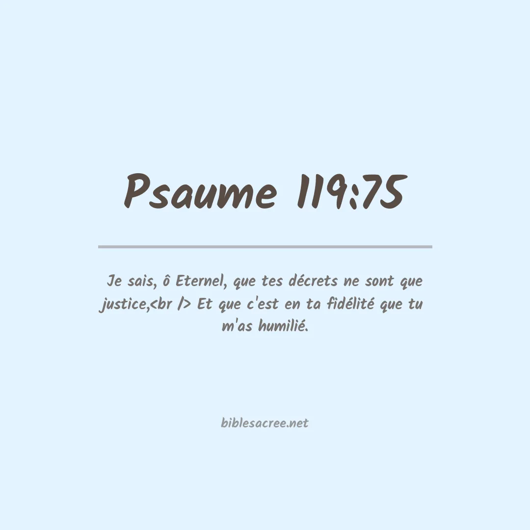 Psaume - 119:75