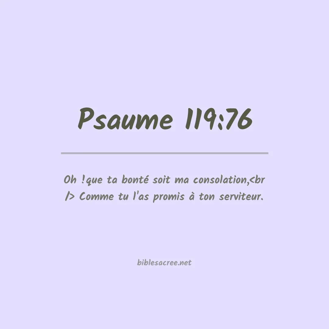 Psaume - 119:76