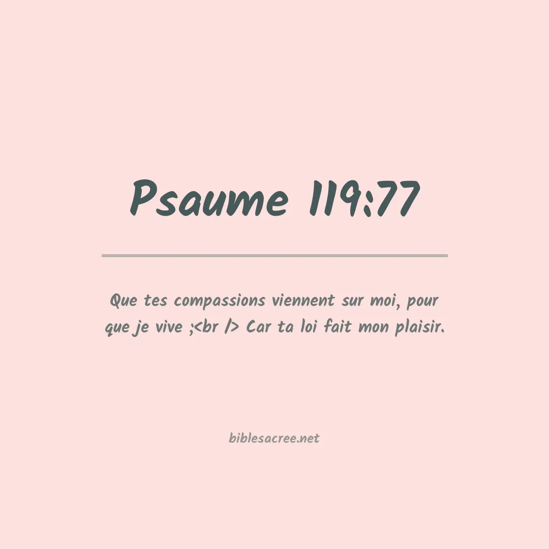 Psaume - 119:77