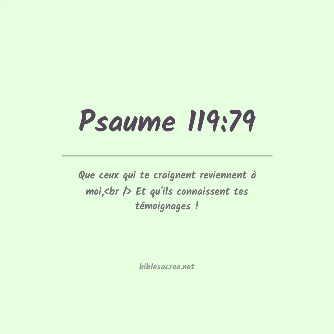 Psaume - 119:79