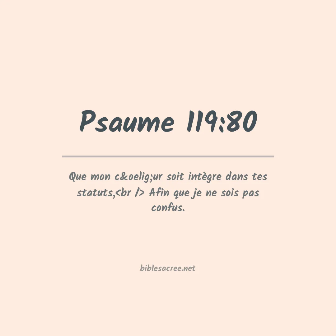 Psaume - 119:80