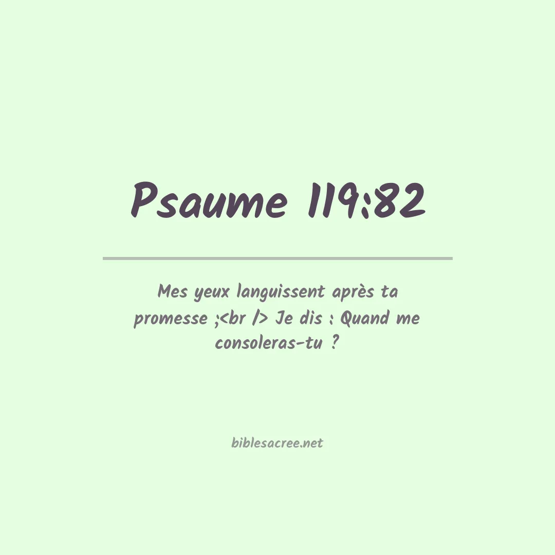 Psaume - 119:82