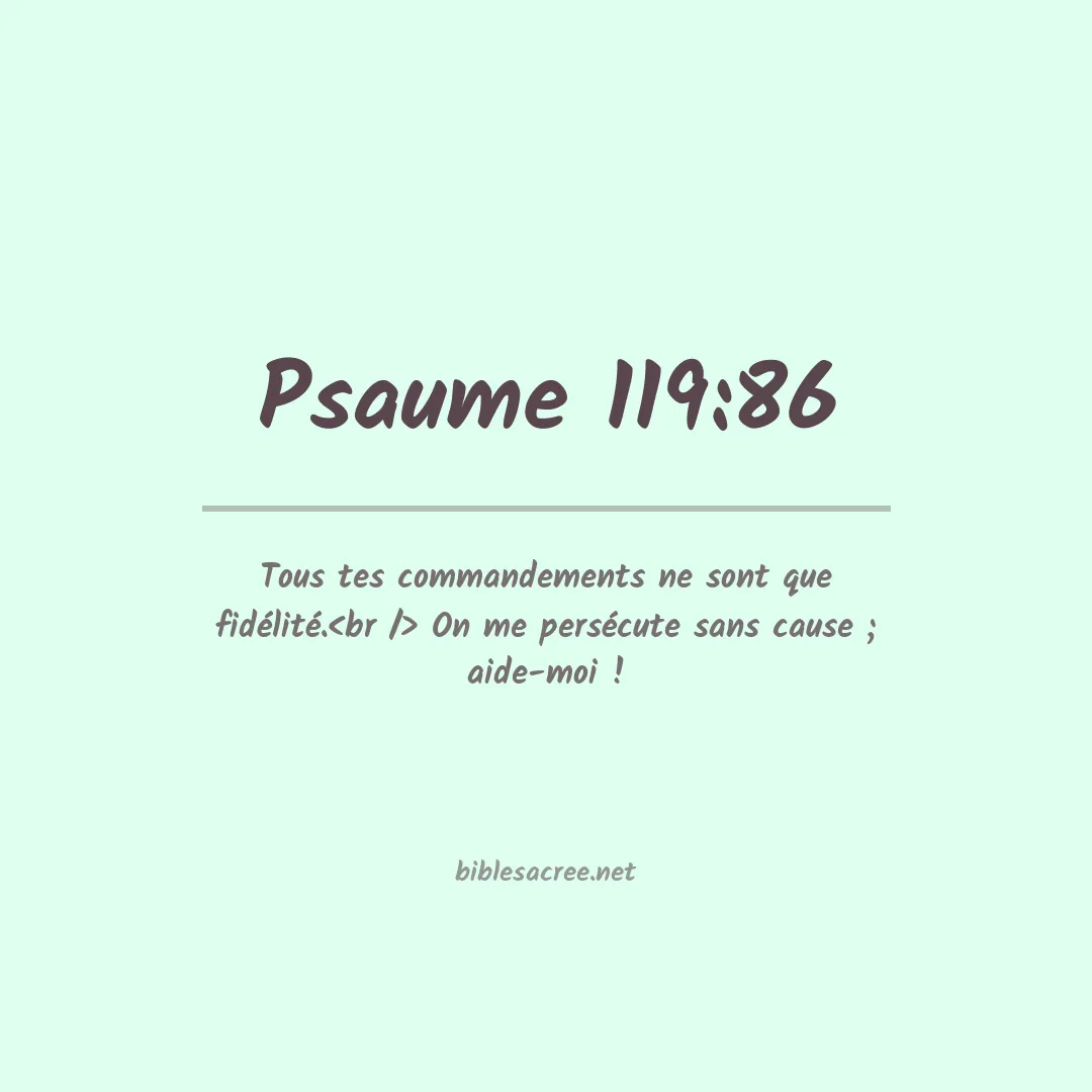 Psaume - 119:86