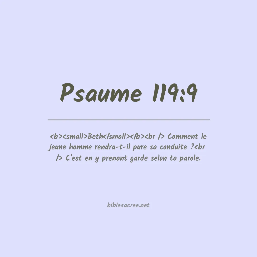 Psaume - 119:9