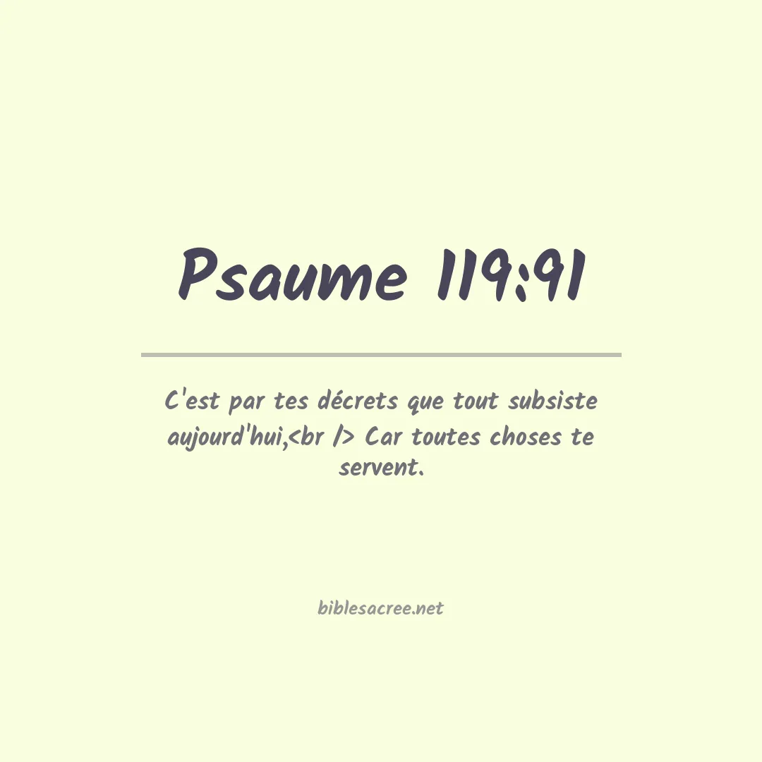 Psaume - 119:91