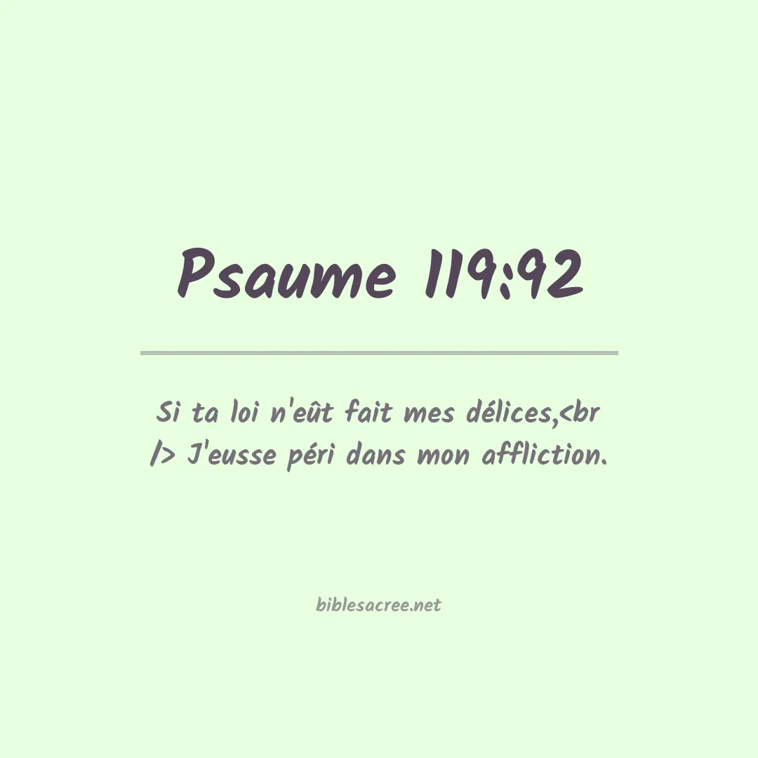 Psaume - 119:92