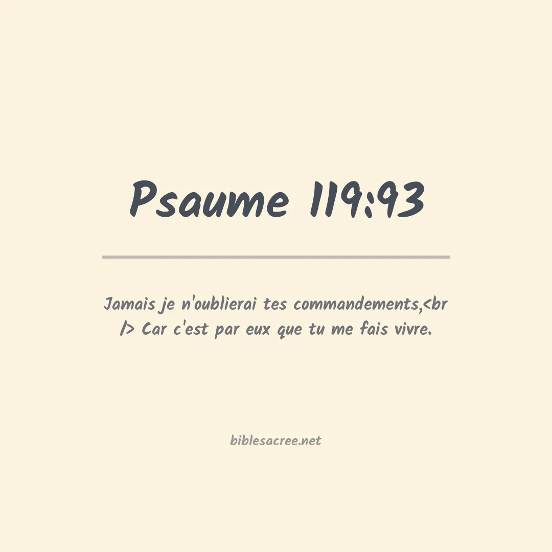 Psaume - 119:93