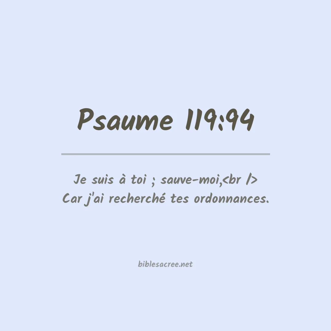 Psaume - 119:94