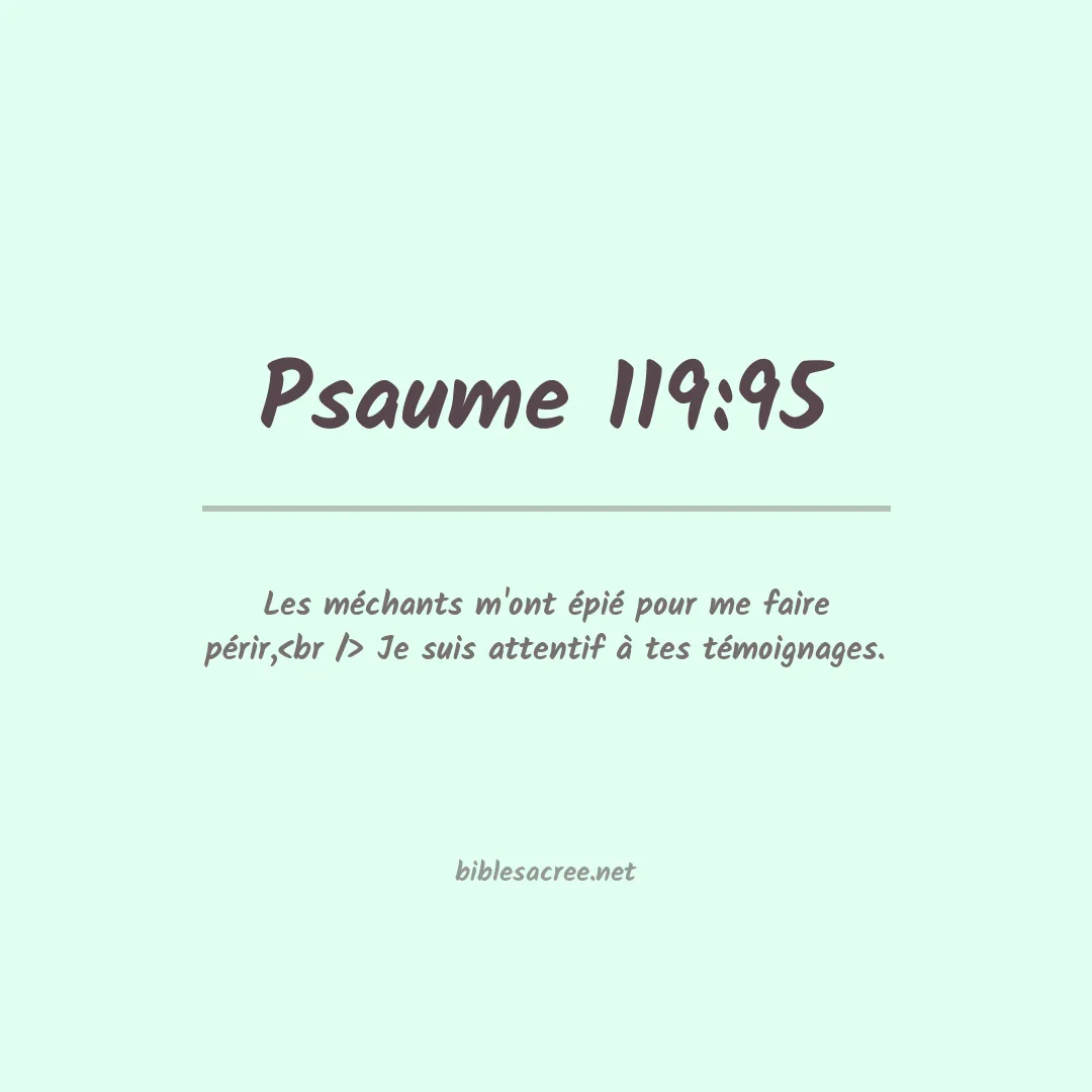 Psaume - 119:95