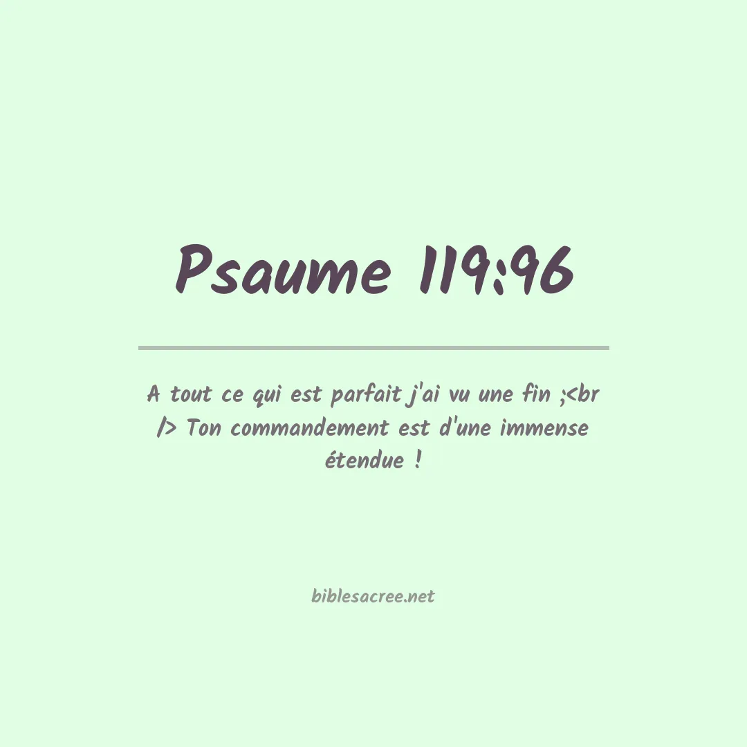 Psaume - 119:96