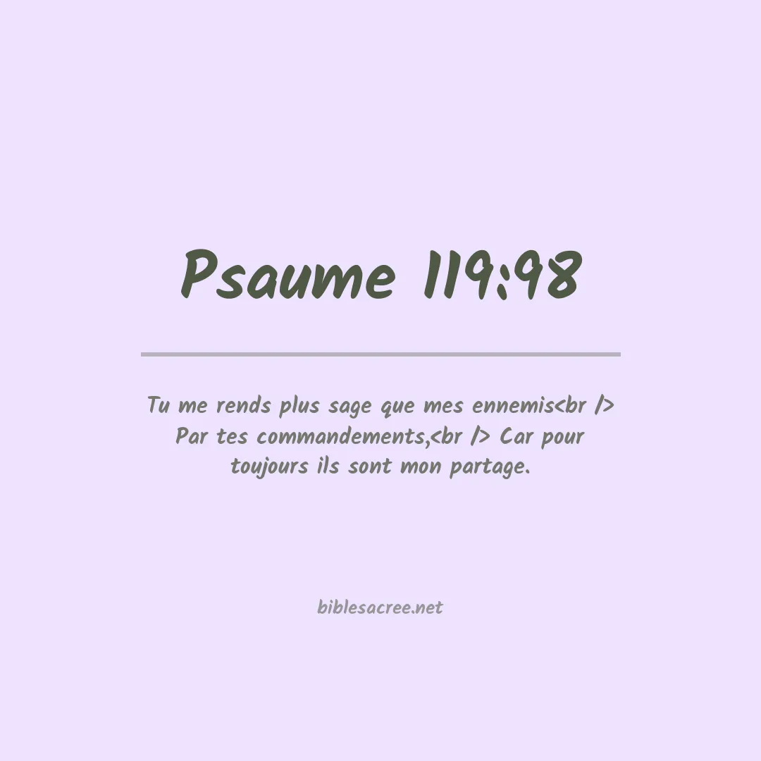 Psaume - 119:98