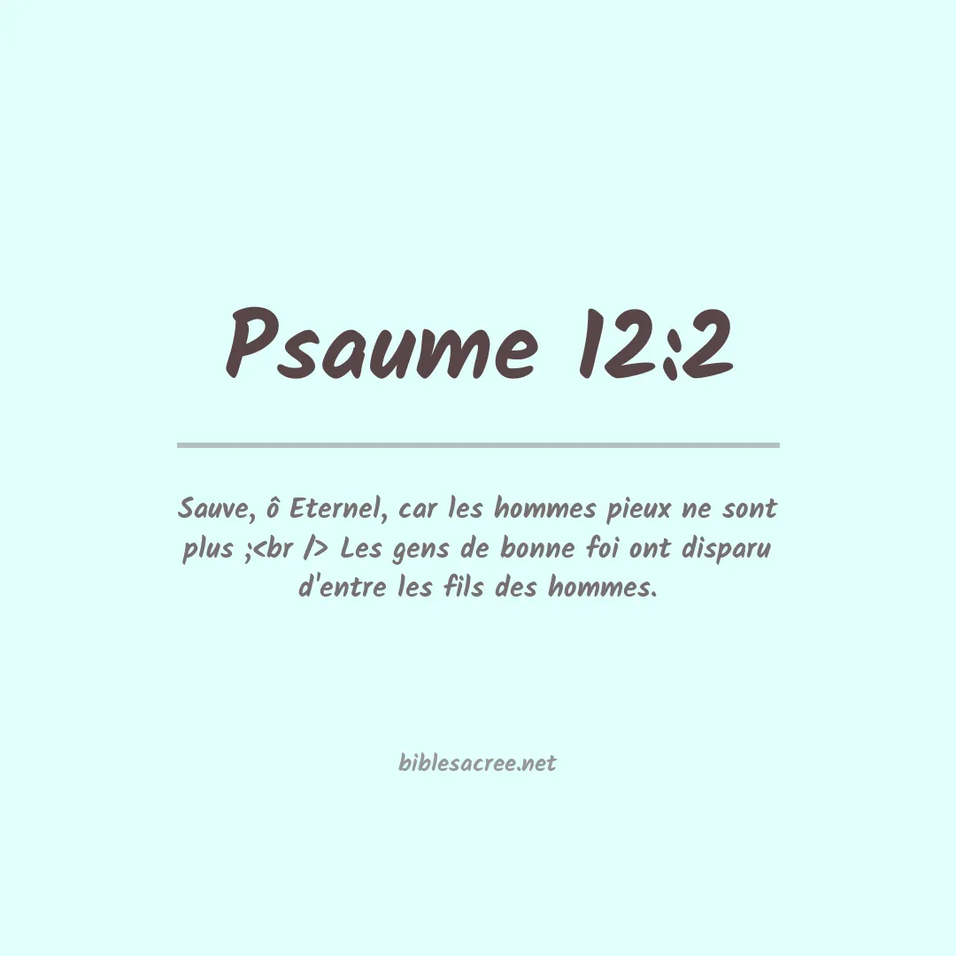 Psaume - 12:2