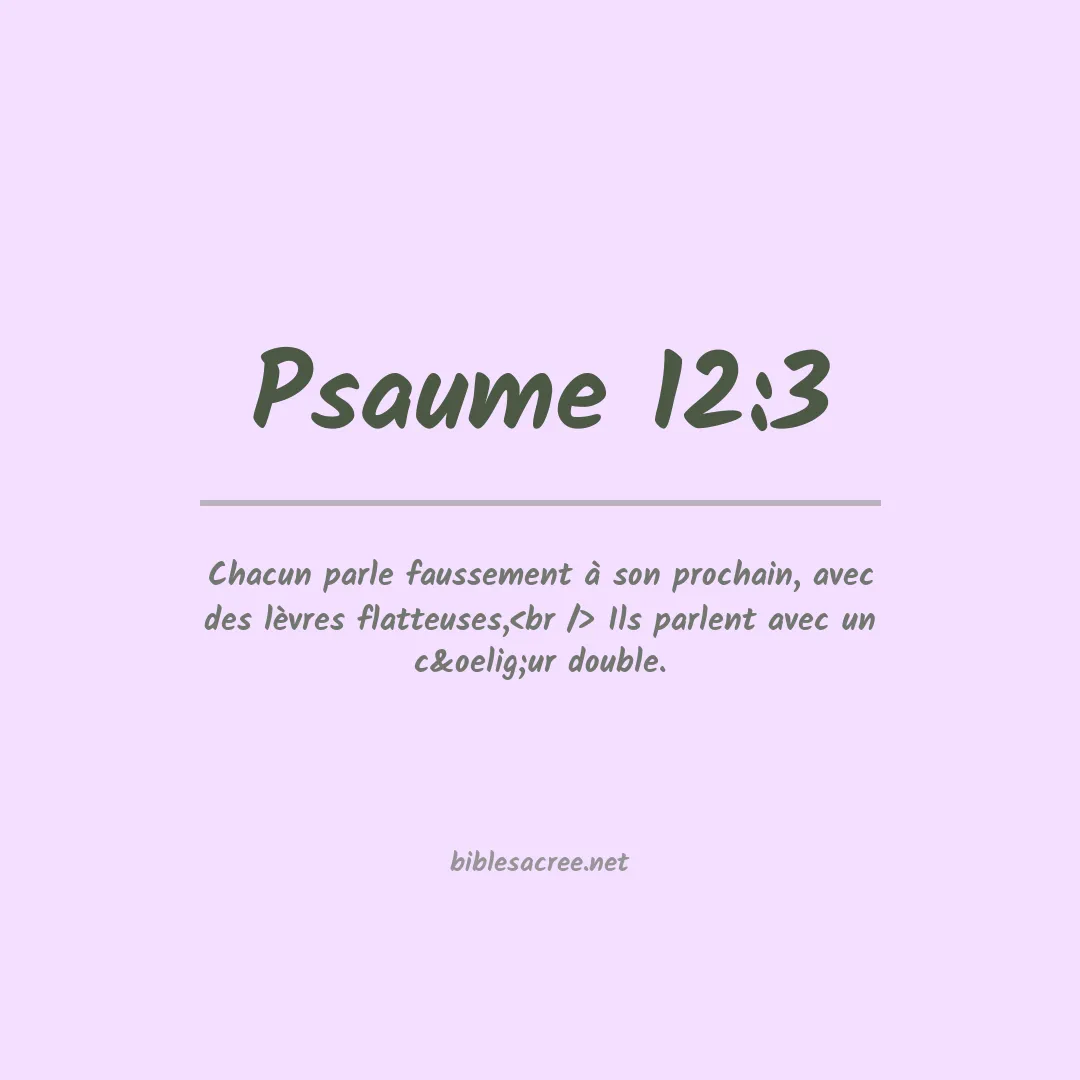 Psaume - 12:3