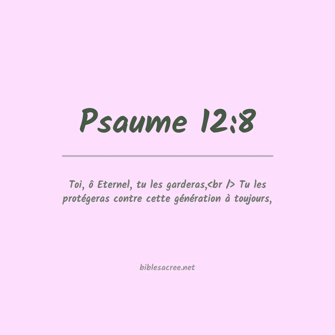 Psaume - 12:8