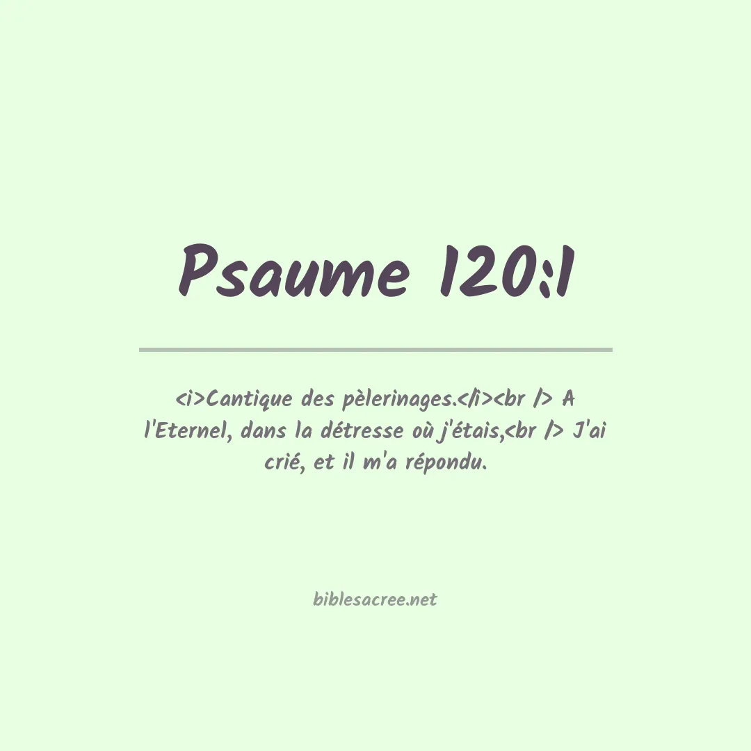 Psaume - 120:1