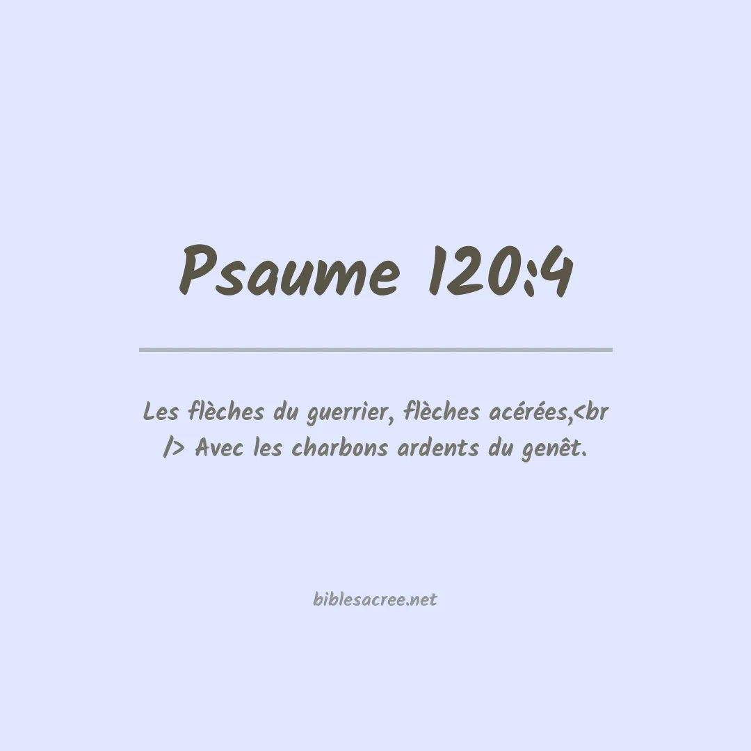 Psaume - 120:4