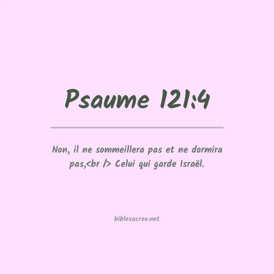 Psaume - 121:4