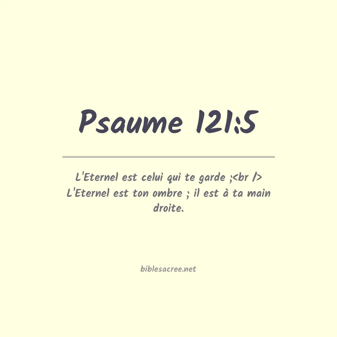 Psaume - 121:5