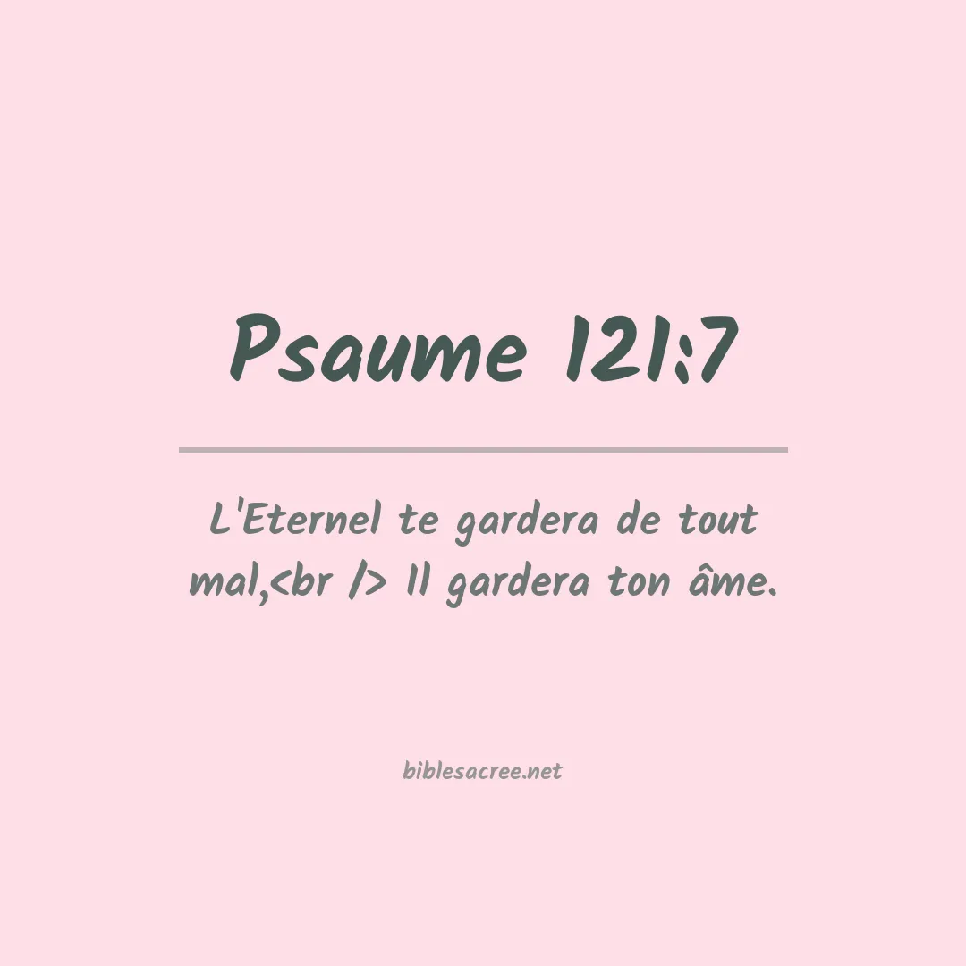 Psaume - 121:7