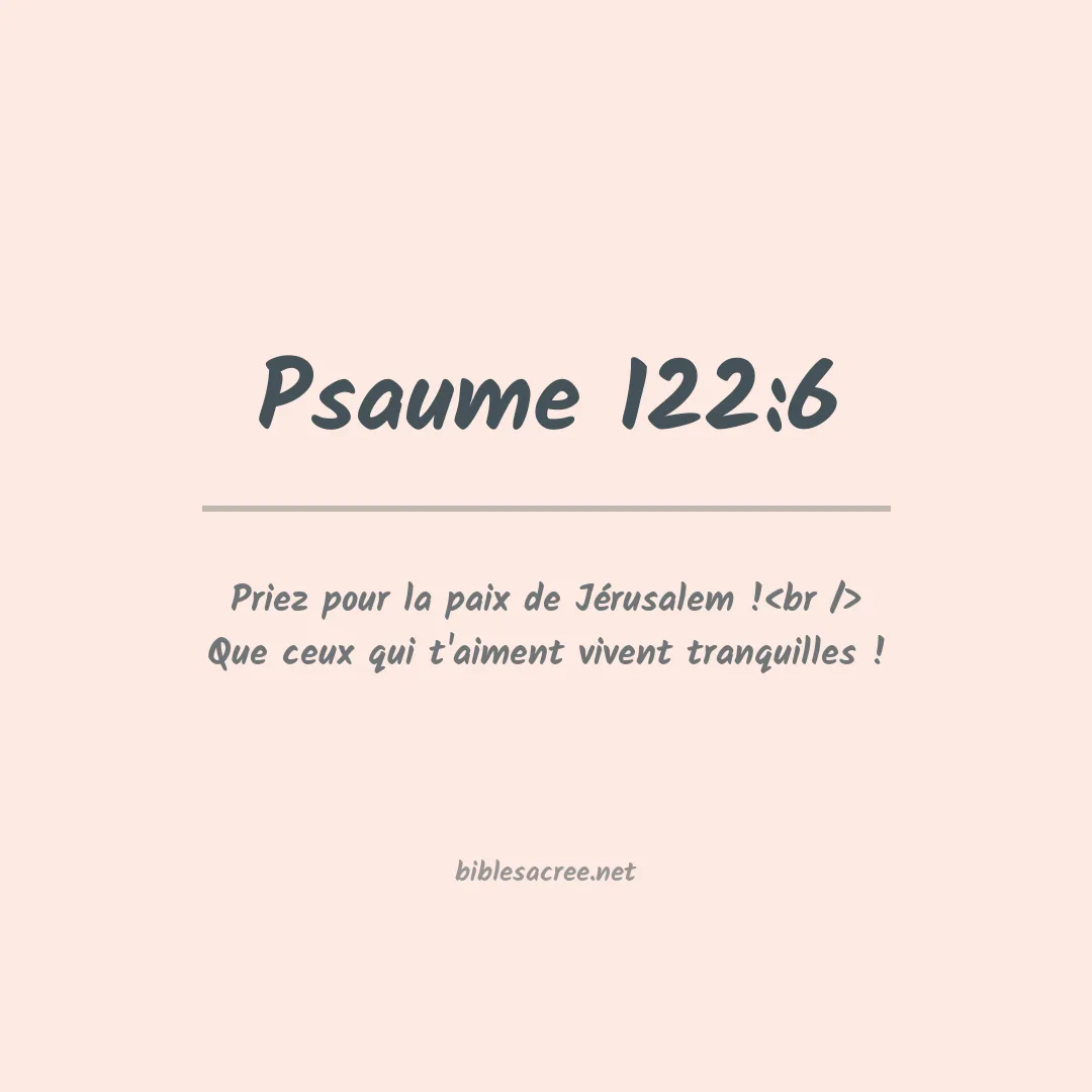 Psaume - 122:6