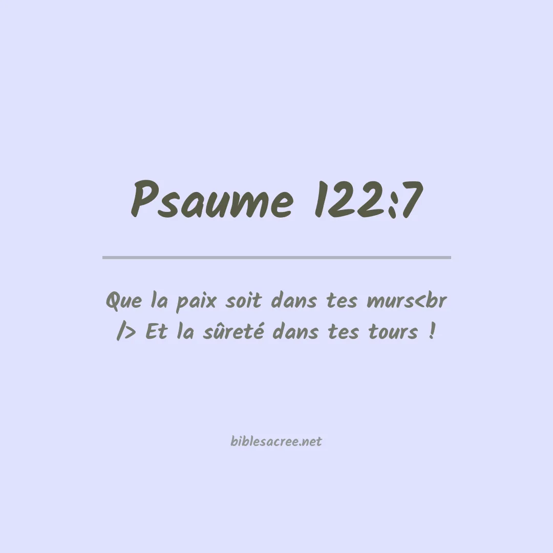 Psaume - 122:7