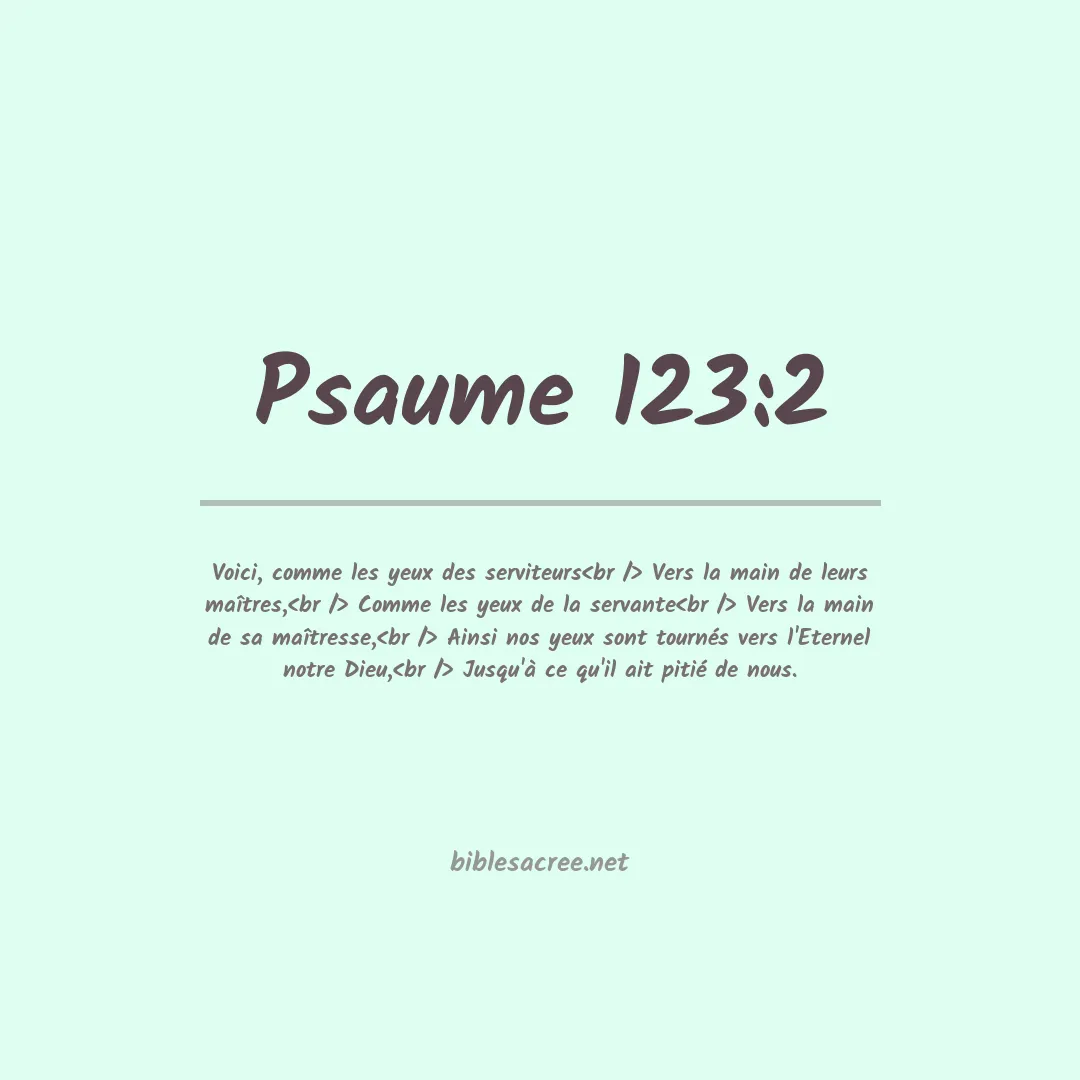 Psaume - 123:2
