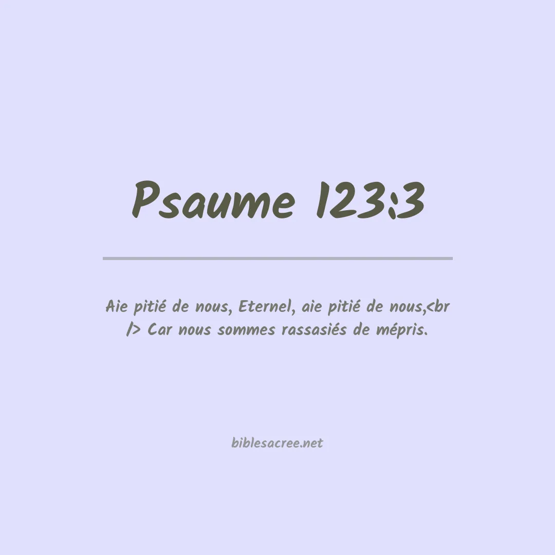 Psaume - 123:3