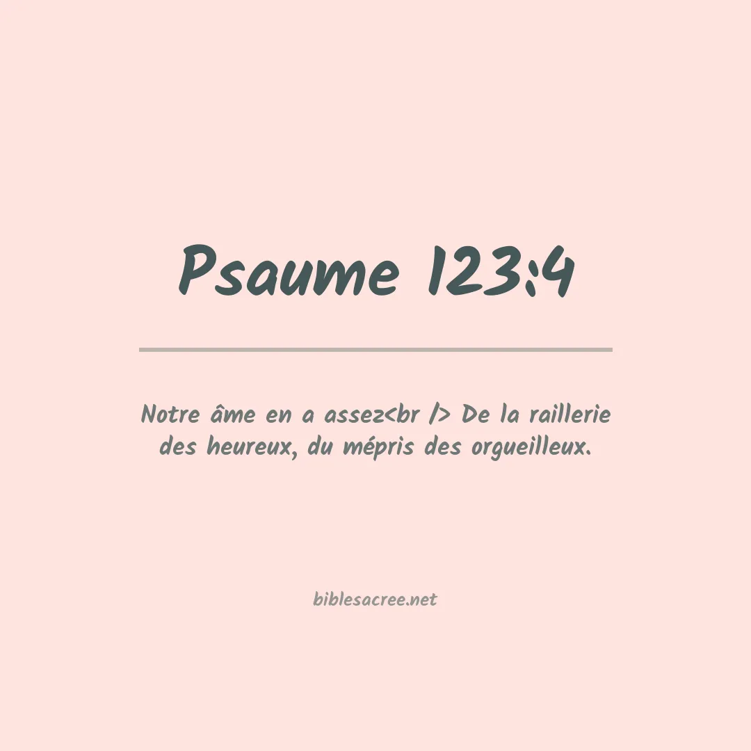 Psaume - 123:4