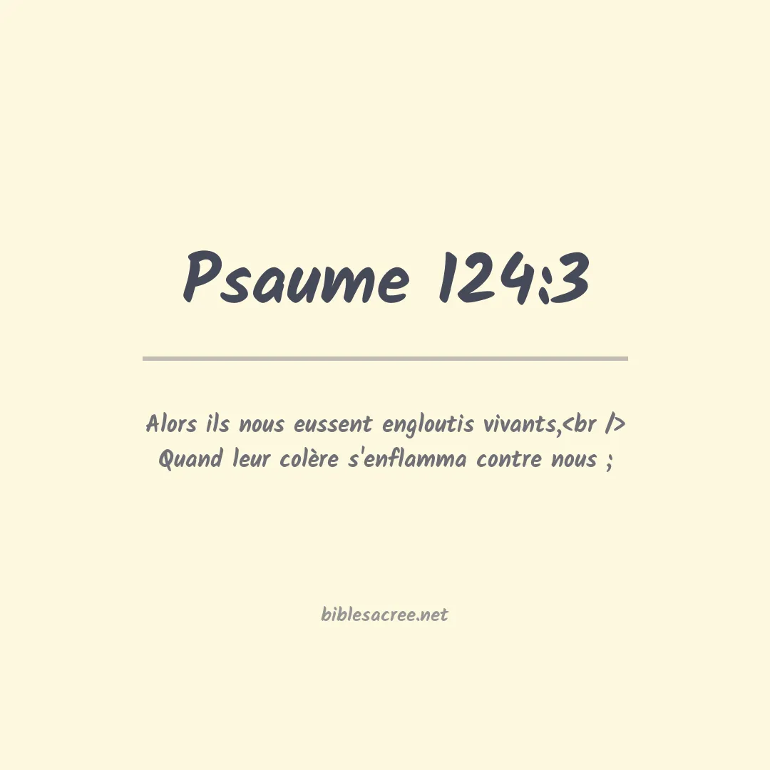 Psaume - 124:3