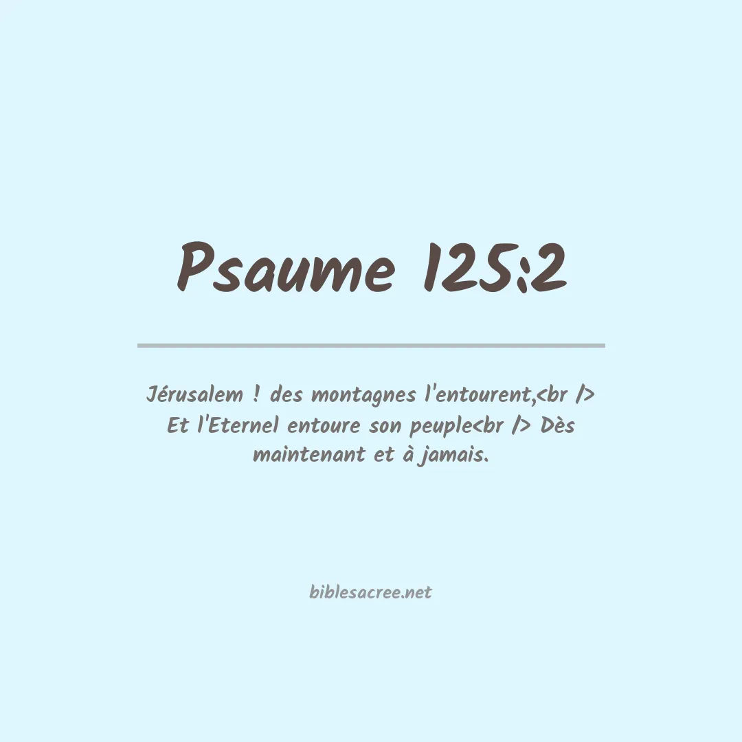 Psaume - 125:2