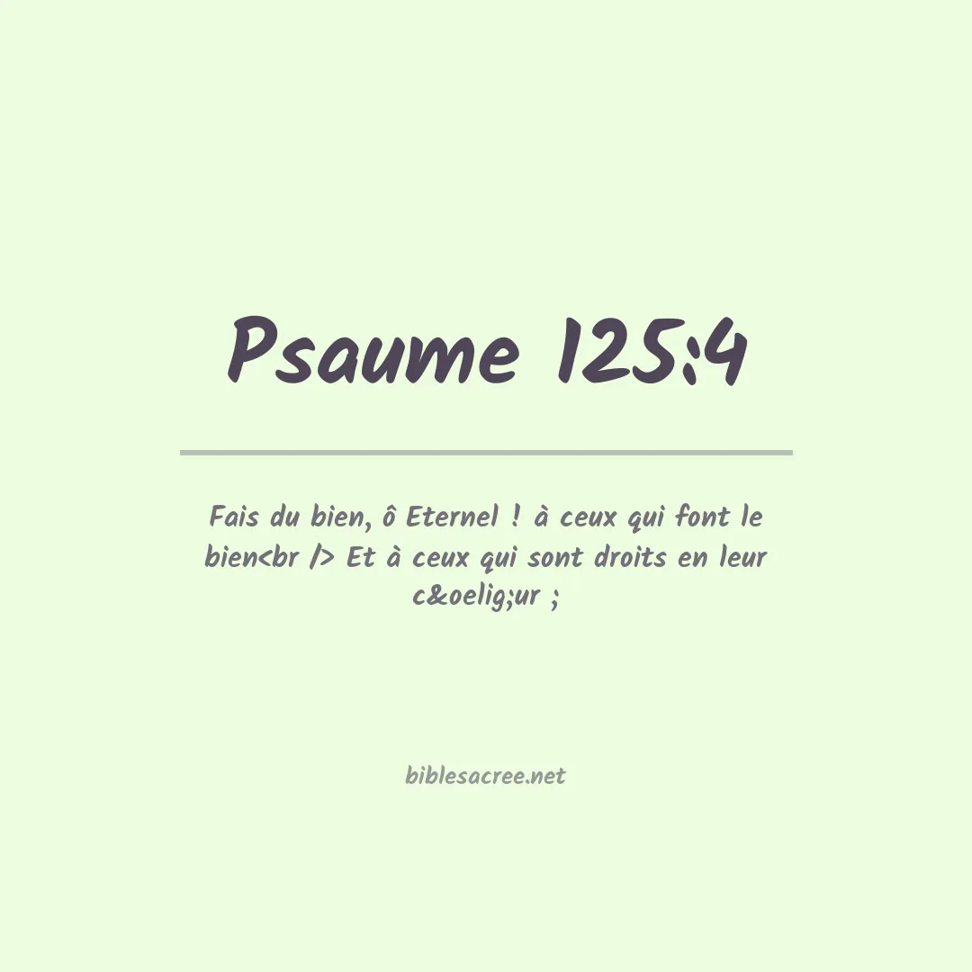 Psaume - 125:4