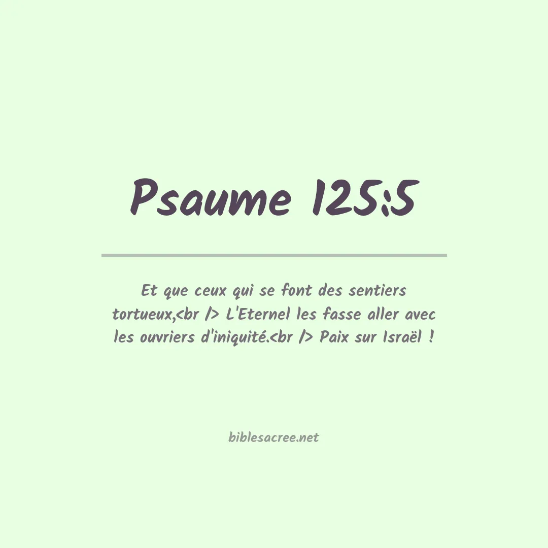 Psaume - 125:5