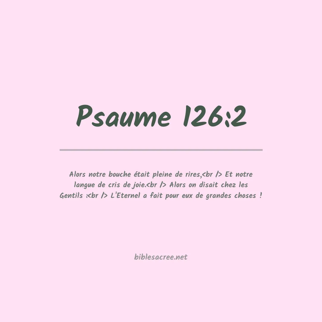 Psaume - 126:2