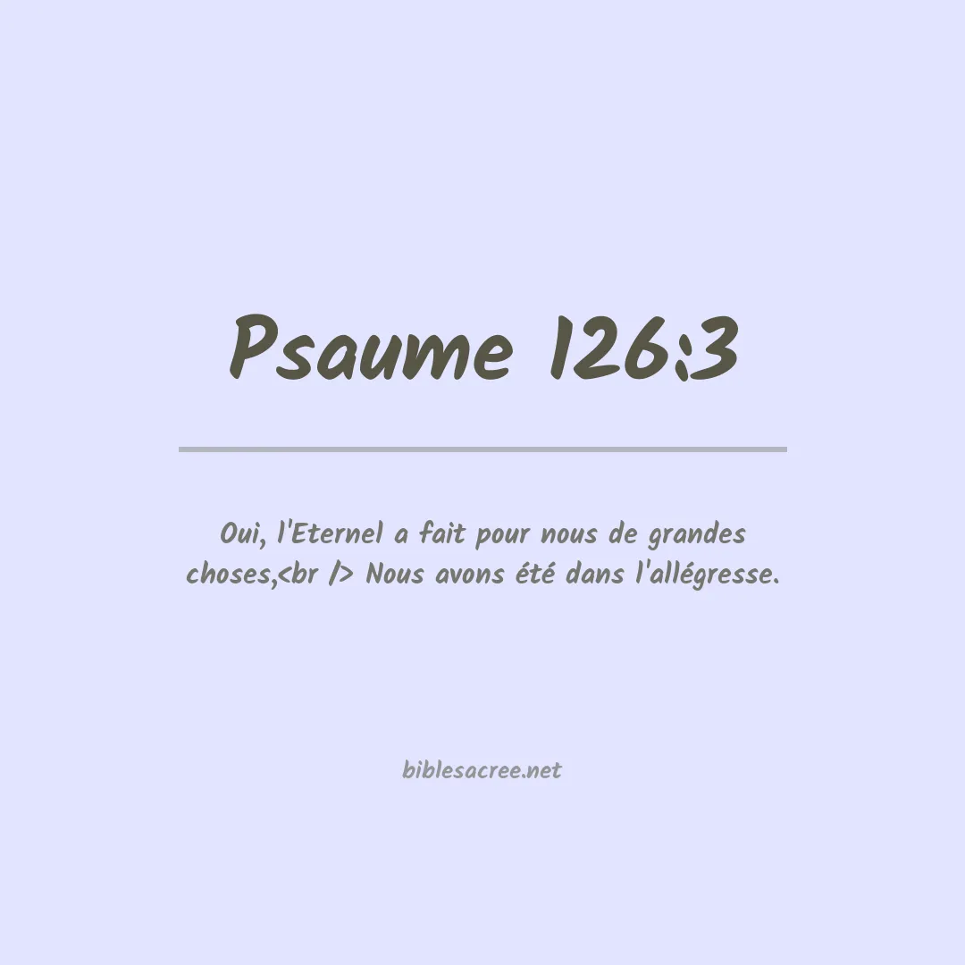 Psaume - 126:3
