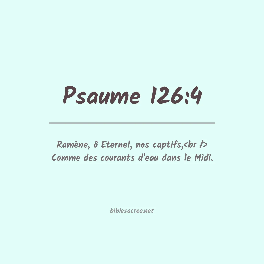 Psaume - 126:4