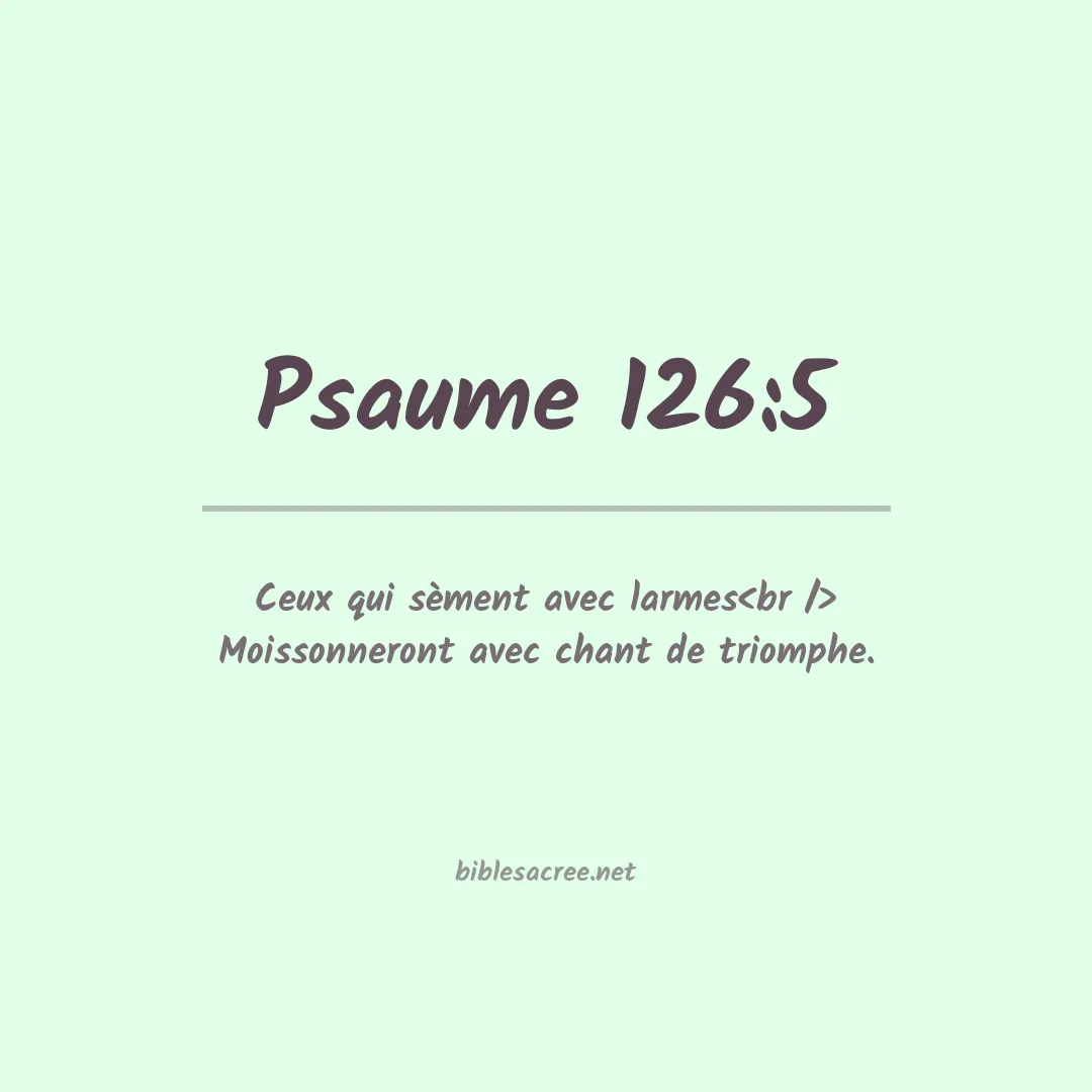 Psaume - 126:5