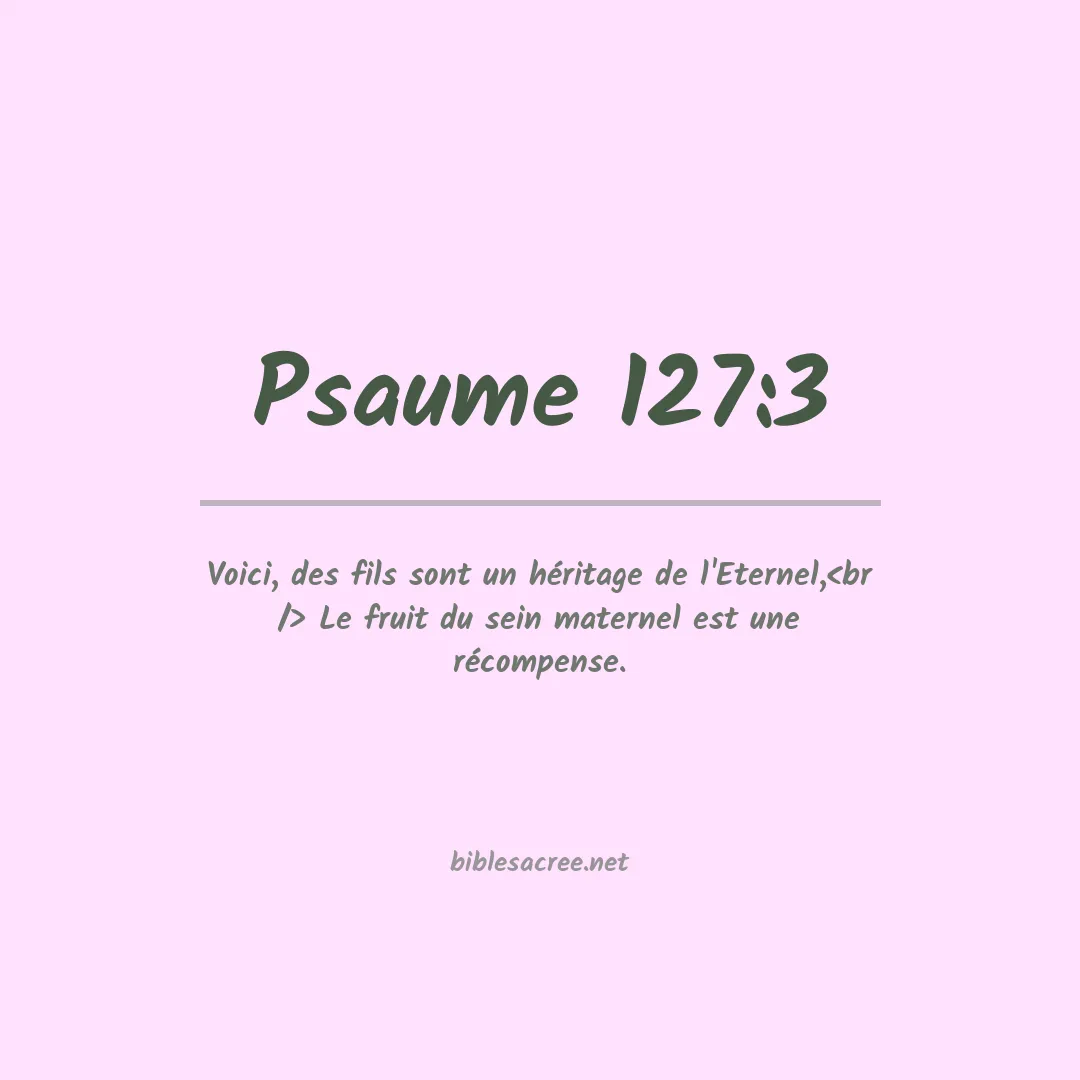 Psaume - 127:3
