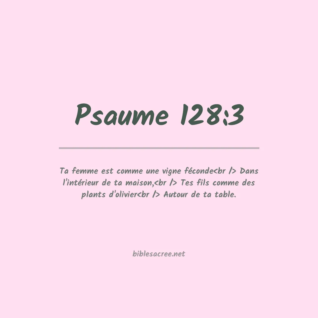 Psaume - 128:3