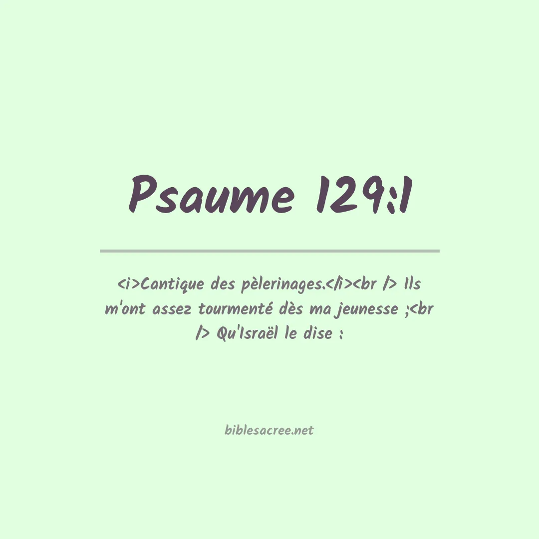 Psaume - 129:1