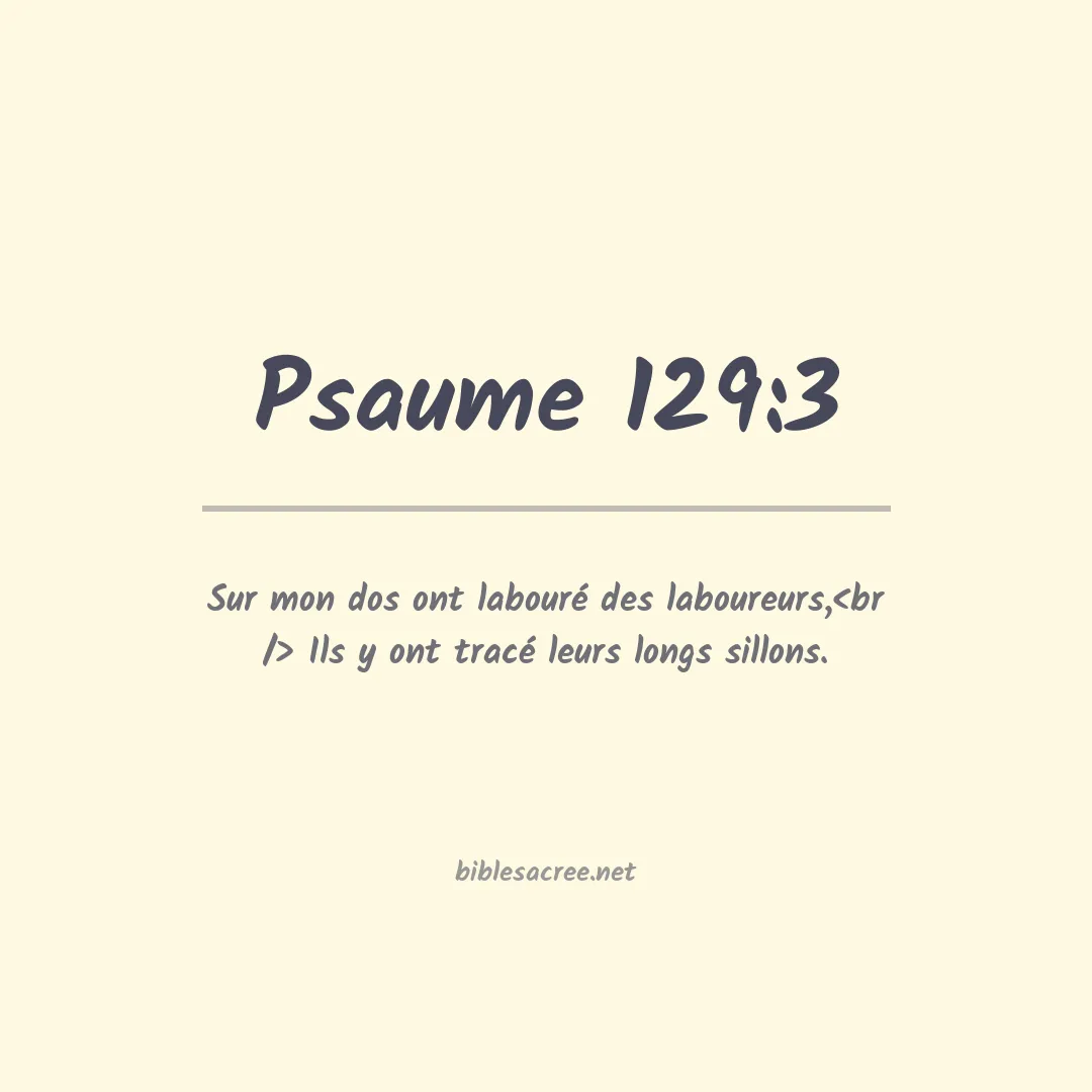 Psaume - 129:3
