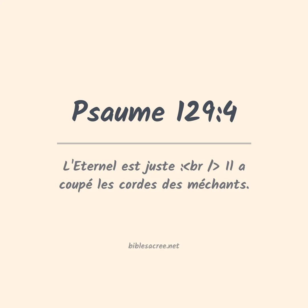 Psaume - 129:4