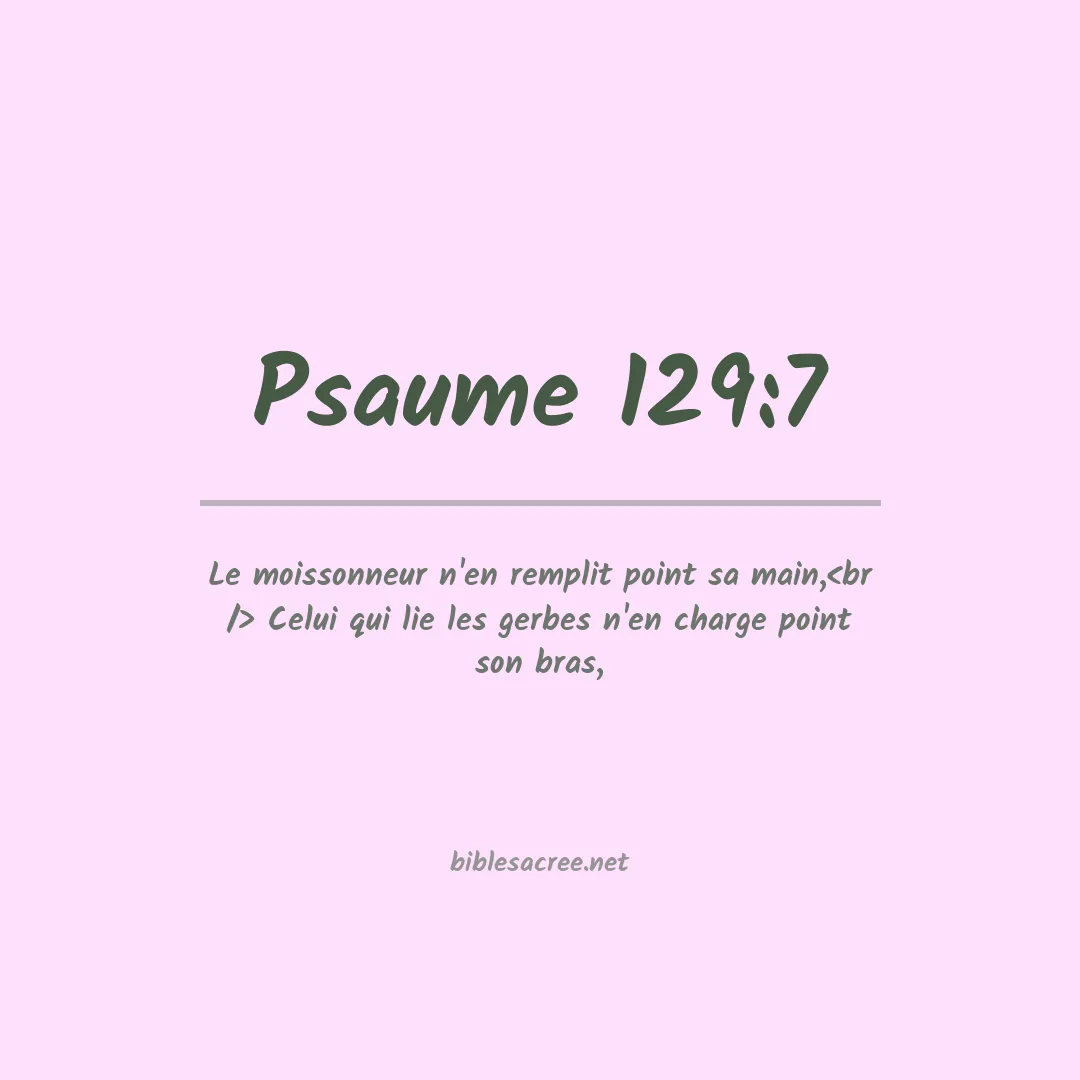 Psaume - 129:7