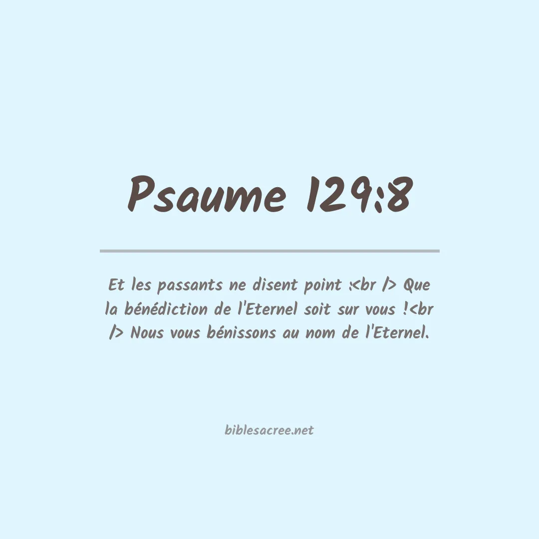 Psaume - 129:8