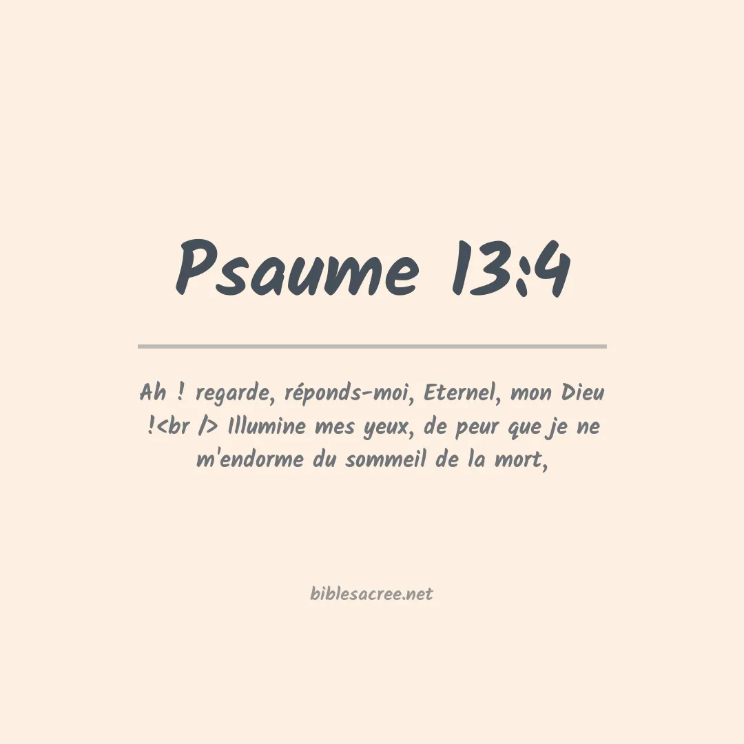 Psaume - 13:4