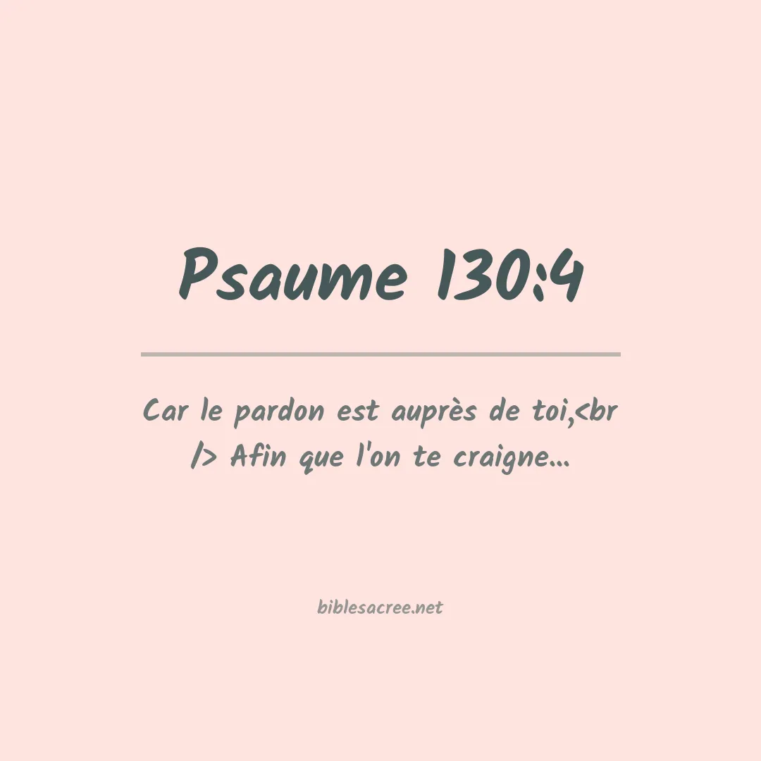 Psaume - 130:4