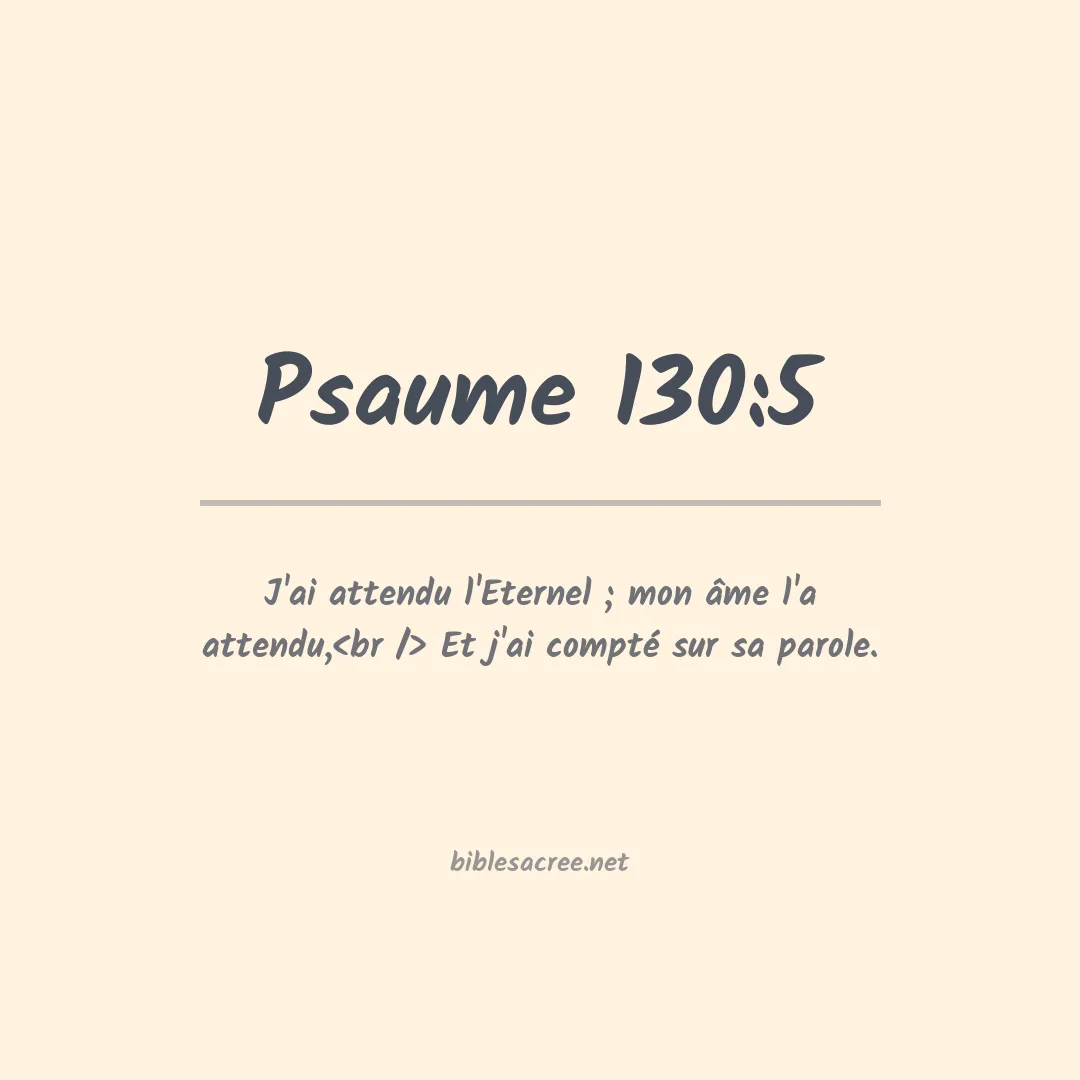 Psaume - 130:5