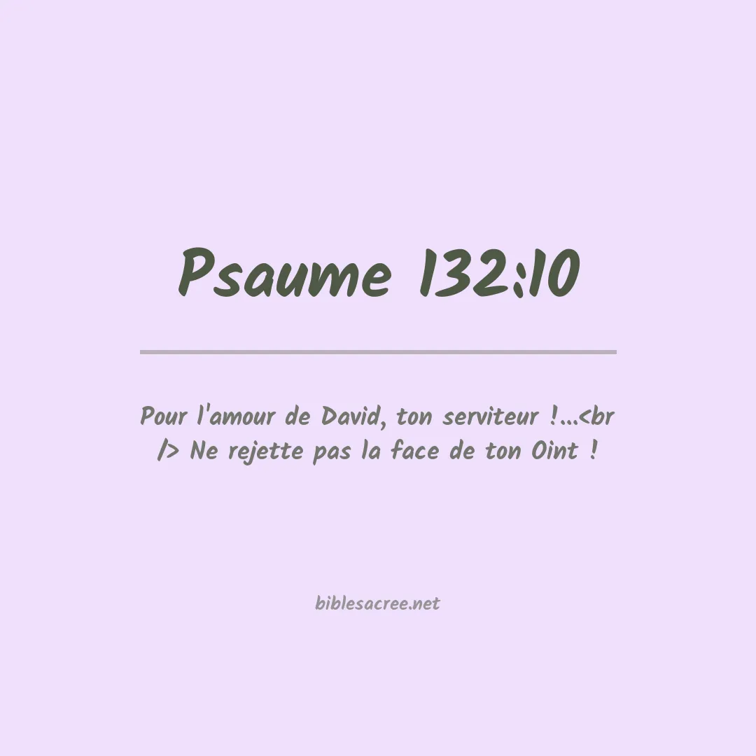 Psaume - 132:10