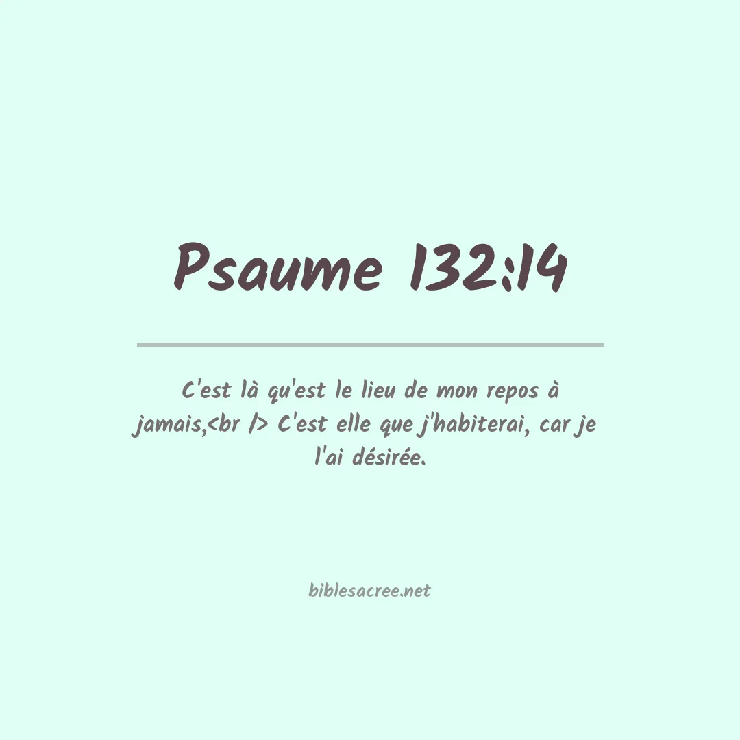 Psaume - 132:14