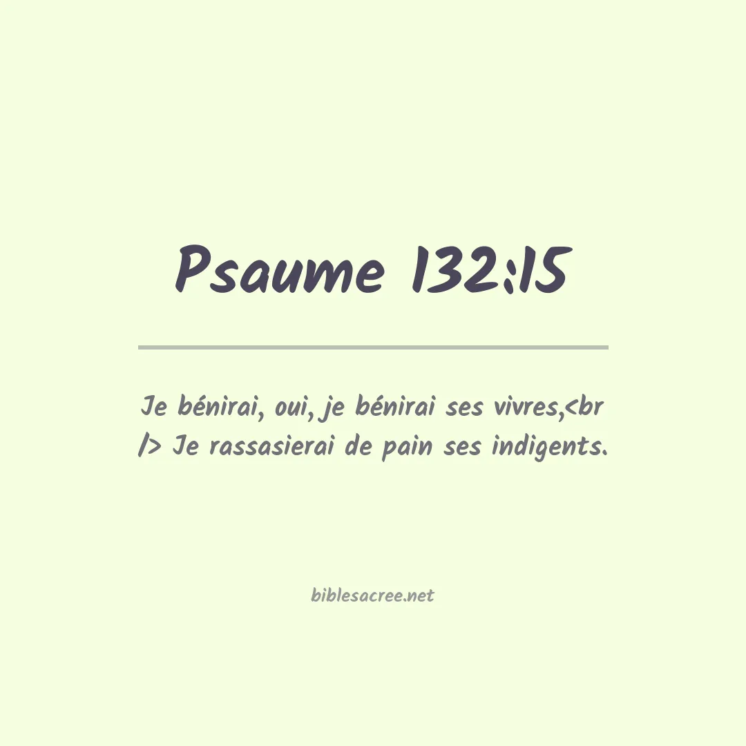 Psaume - 132:15